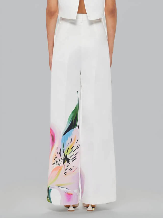 TWOTWINSTYLE Print Round Neck Short Sleeves Two Piece Set