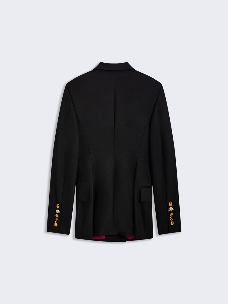 TWOTWINSTYLE Solid Chic Elegant V-neck Jacket