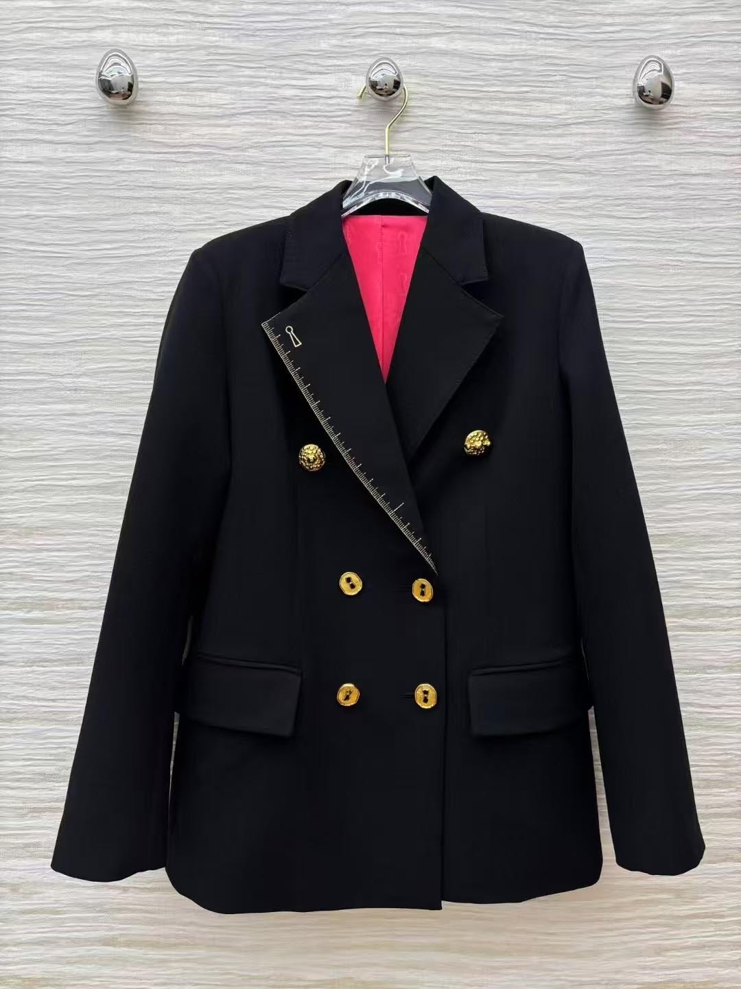 TWOTWINSTYLE Solid Chic Elegant V-neck Jacket