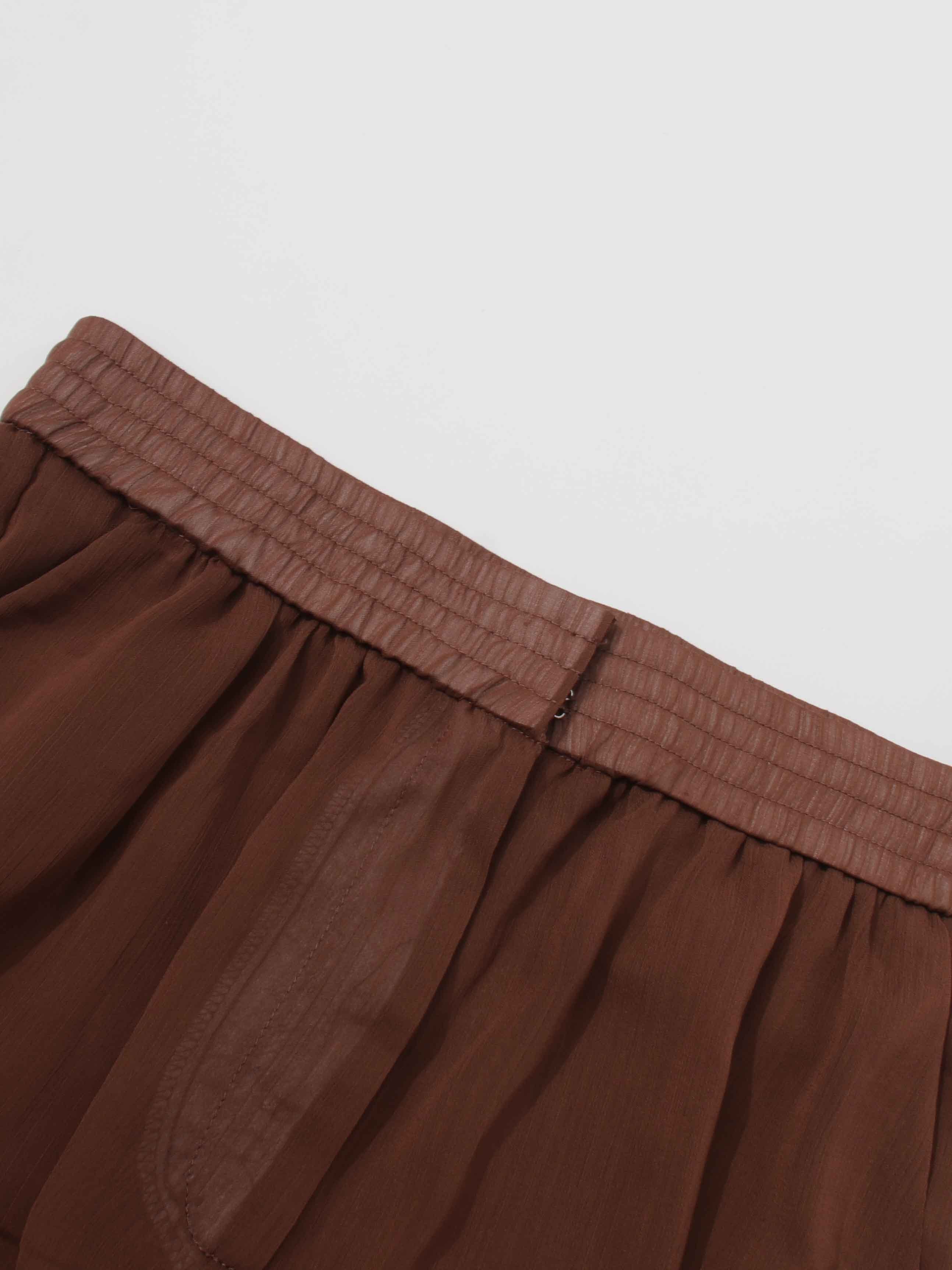 TWOTWINSTYLE Solid Workwear Style Mesh Top and Pants Two Piece Set
