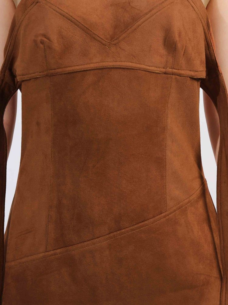 TWOTWINSTYLE Solid Sleeveless Backless Long Dress