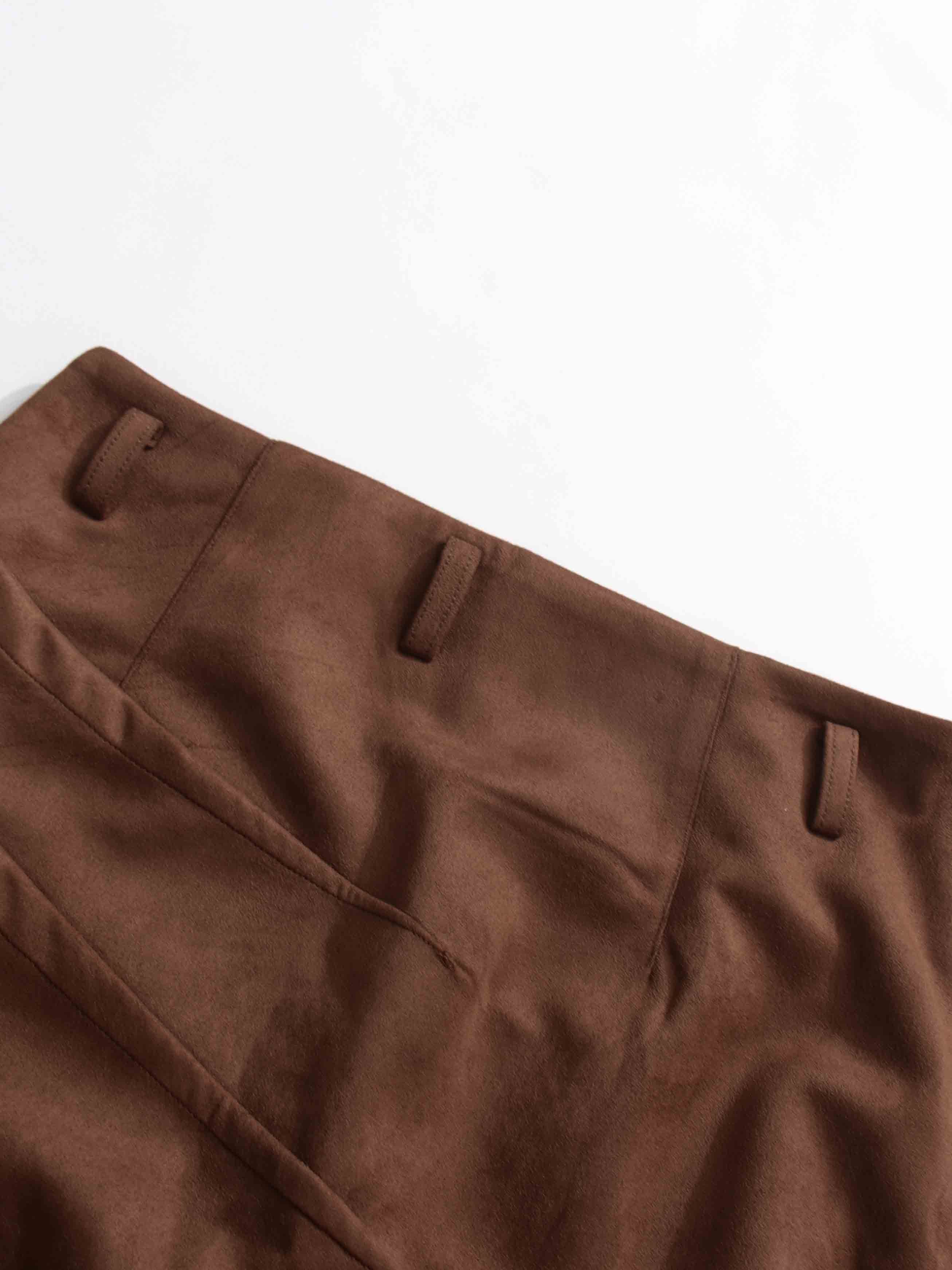 TWOTWINSTYLE Solid Ruched Patchwork Belt Skirt