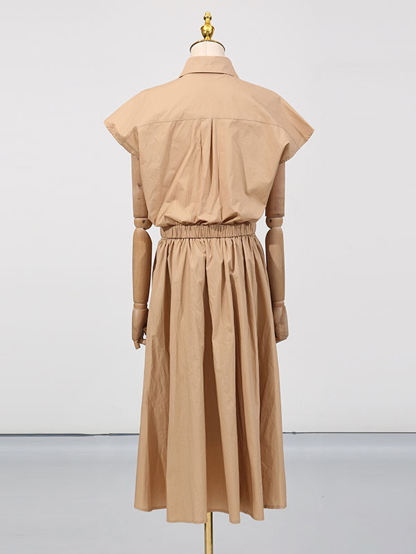 TWOTWINSTYLE Solid Elegant Hollow Out Two Piece Set