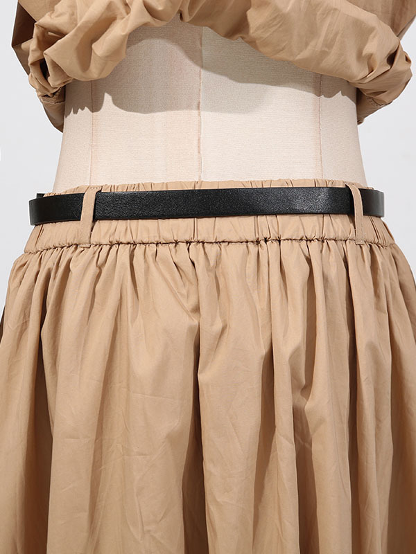 TWOTWINSTYLE Solid Elegant Hollow Out Two Piece Set
