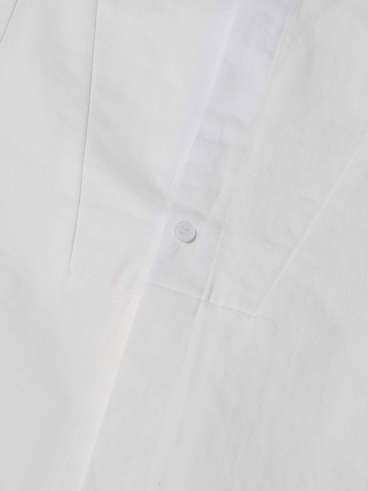 TWOTWINSTYLE Solid Casual Chic Stand Collar Shirts