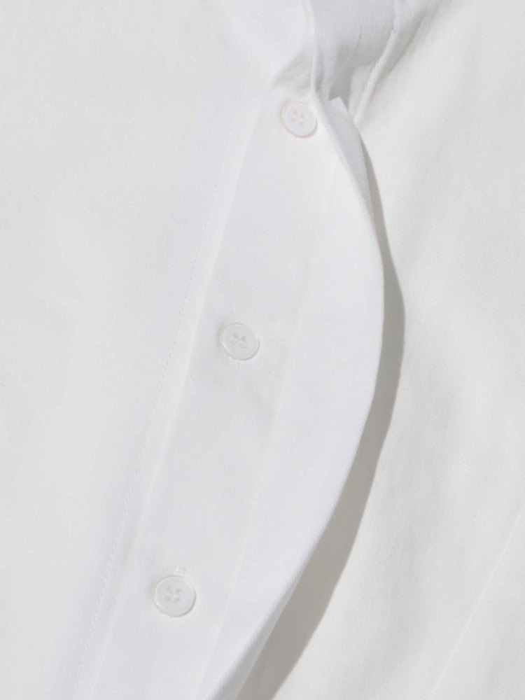 TWOTWINSTYLE Solid Casual Chic Stand Collar Shirts