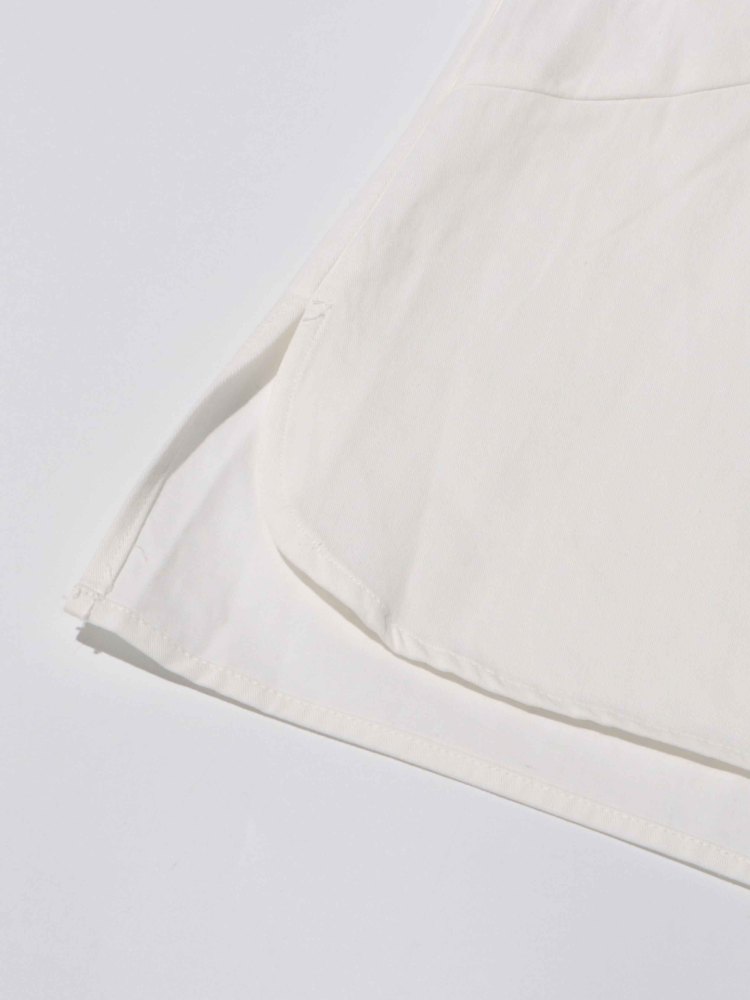 TWOTWINSTYLE Solid Casual Chic Stand Collar Shirts