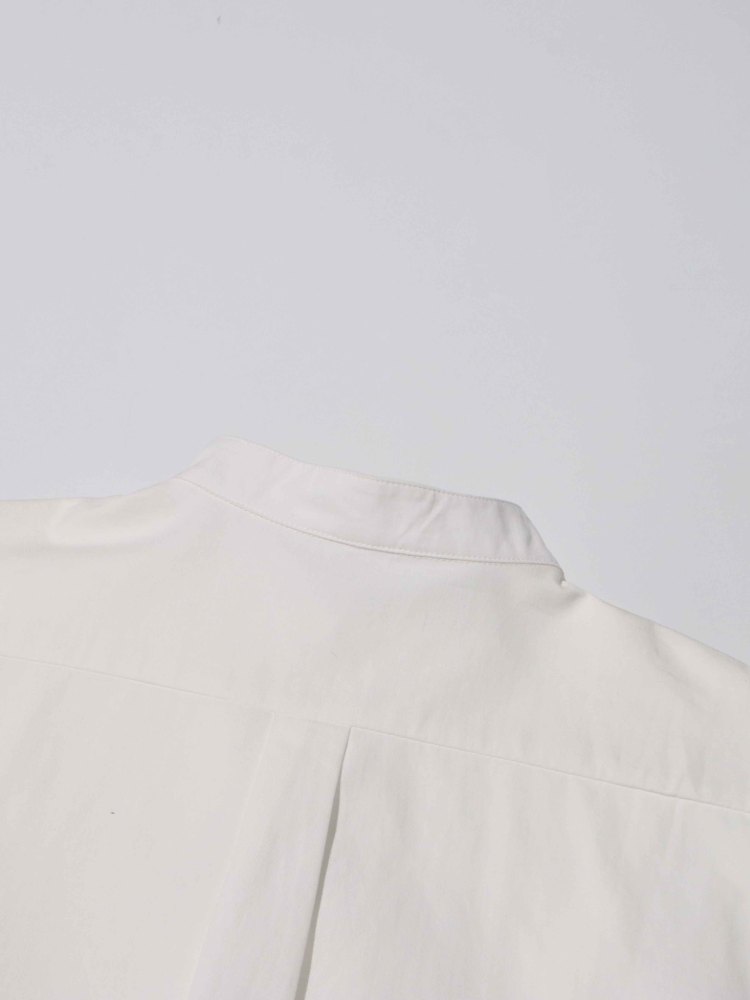 TWOTWINSTYLE Solid Casual Chic Stand Collar Shirts