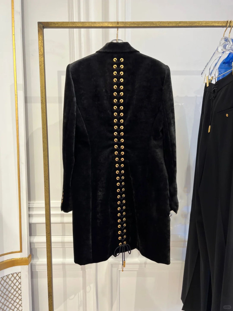 TWOTWINSTYLE Elegant Lapel Solid Chic Patchwork Jacket