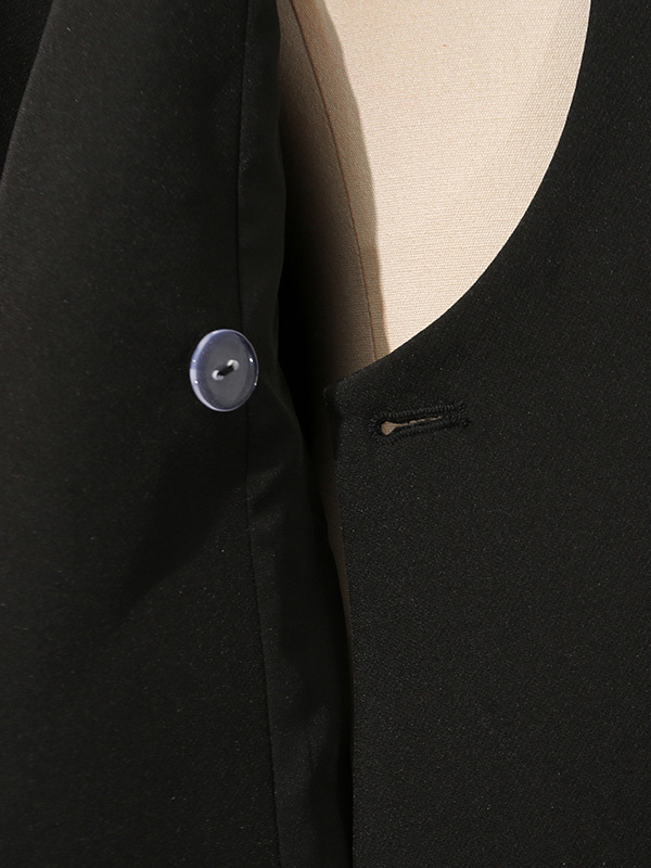 TWOTWINSTYLE Solid Chic Casual Minimalist Jacket
