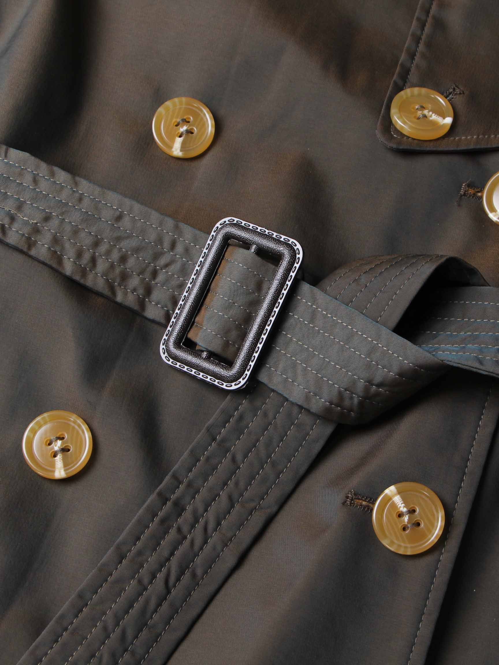 TWOTWINSTYLE Chic Patchwork Belt Lapel Jacket