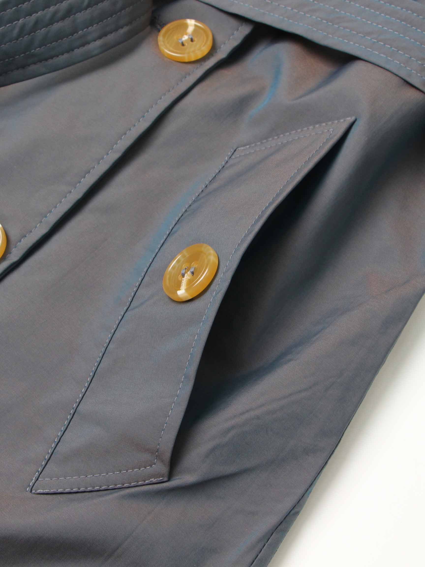 TWOTWINSTYLE Chic Patchwork Belt Lapel Jacket