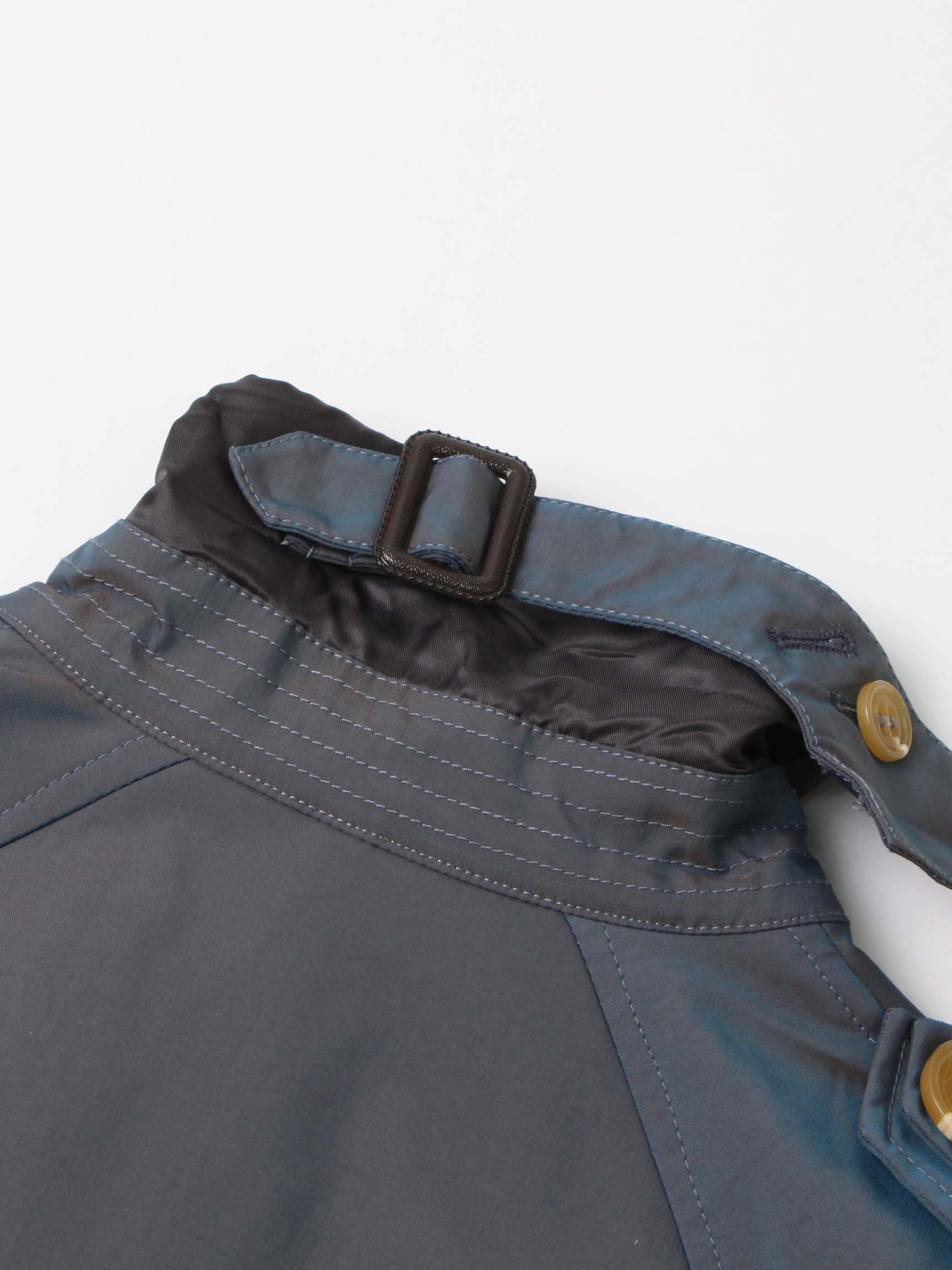 TWOTWINSTYLE Chic Patchwork Belt Lapel Jacket