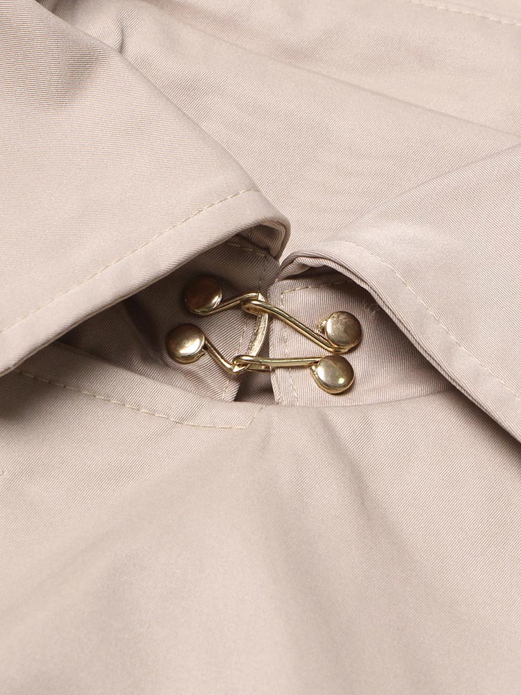 TWOTWINSTYLE Chic Patchwork Belt Solid Jacket