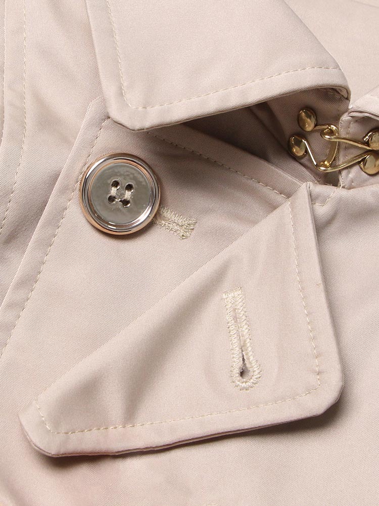TWOTWINSTYLE Chic Patchwork Belt Solid Jacket