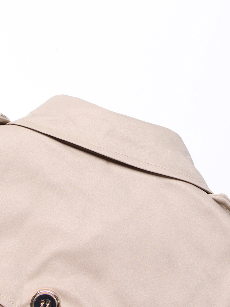 TWOTWINSTYLE Chic Patchwork Belt Solid Jacket