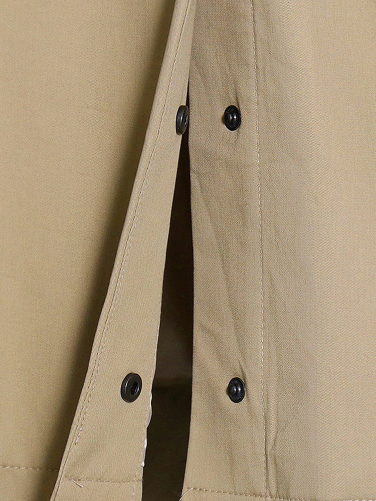 TWOTWINSTYLE Hit Color Chic Stand Collar Jacket