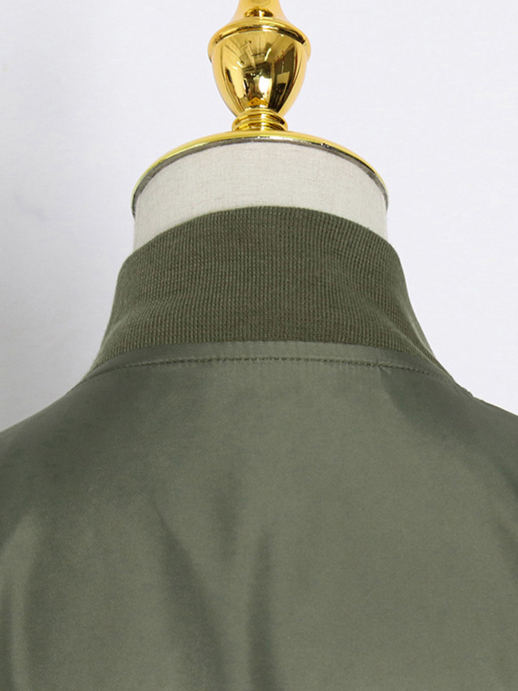 TWOTWINSTYLE Hit Color Chic Stand Collar Jacket