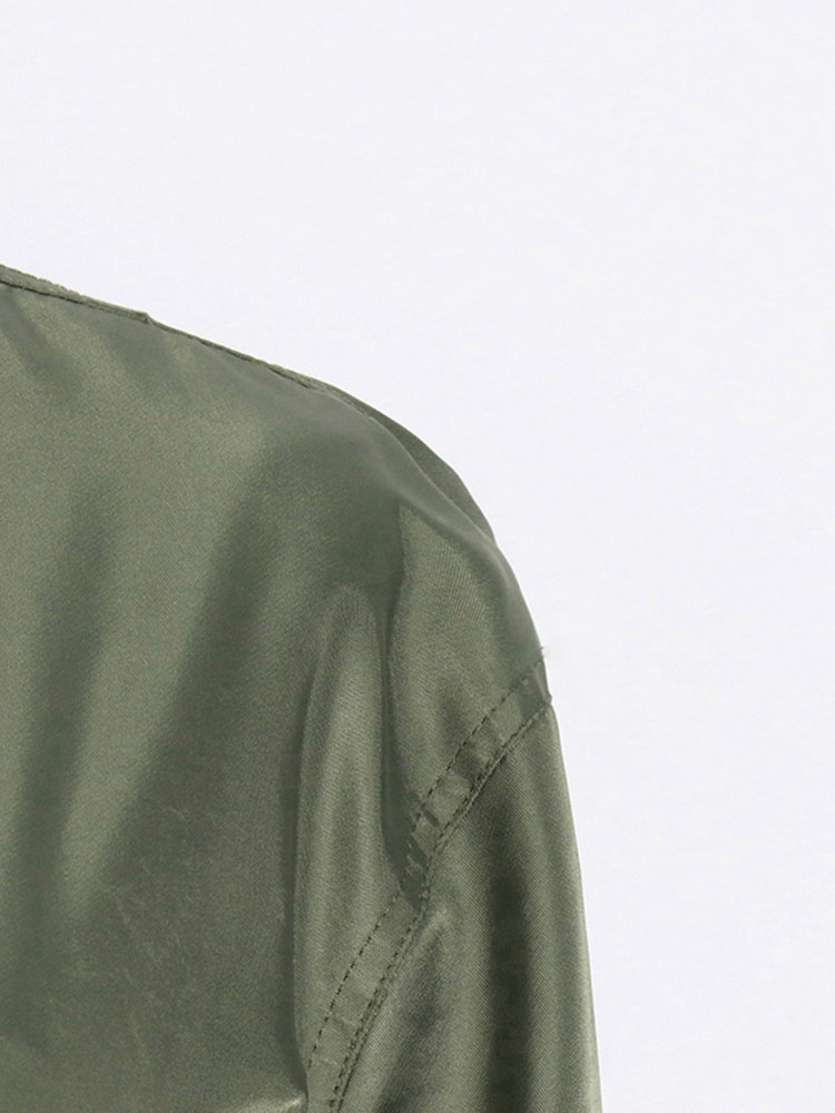 TWOTWINSTYLE Hit Color Chic Stand Collar Jacket
