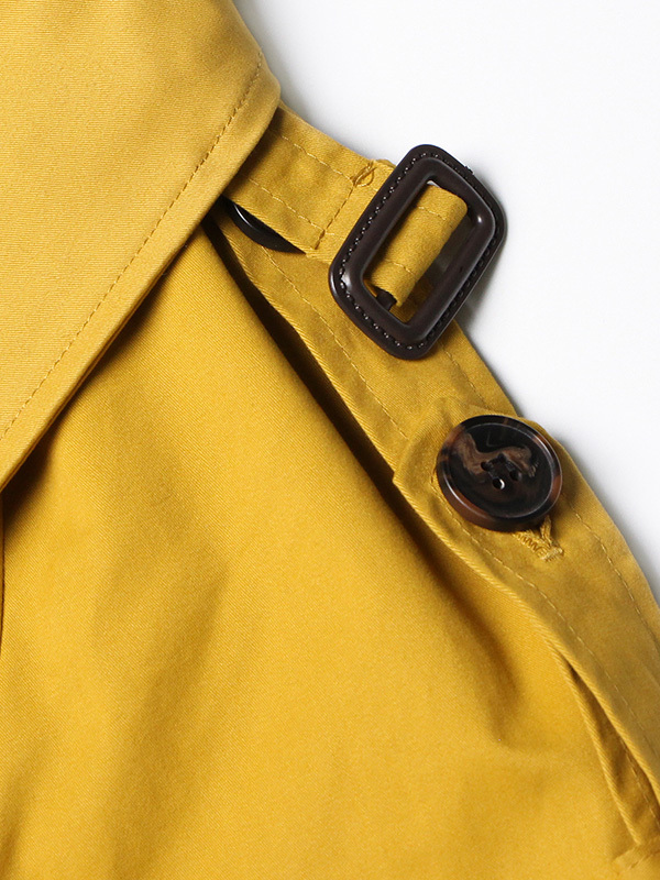 TWOTWINSTYLE Solid Patchwork Belt Lapel Chic Jacket