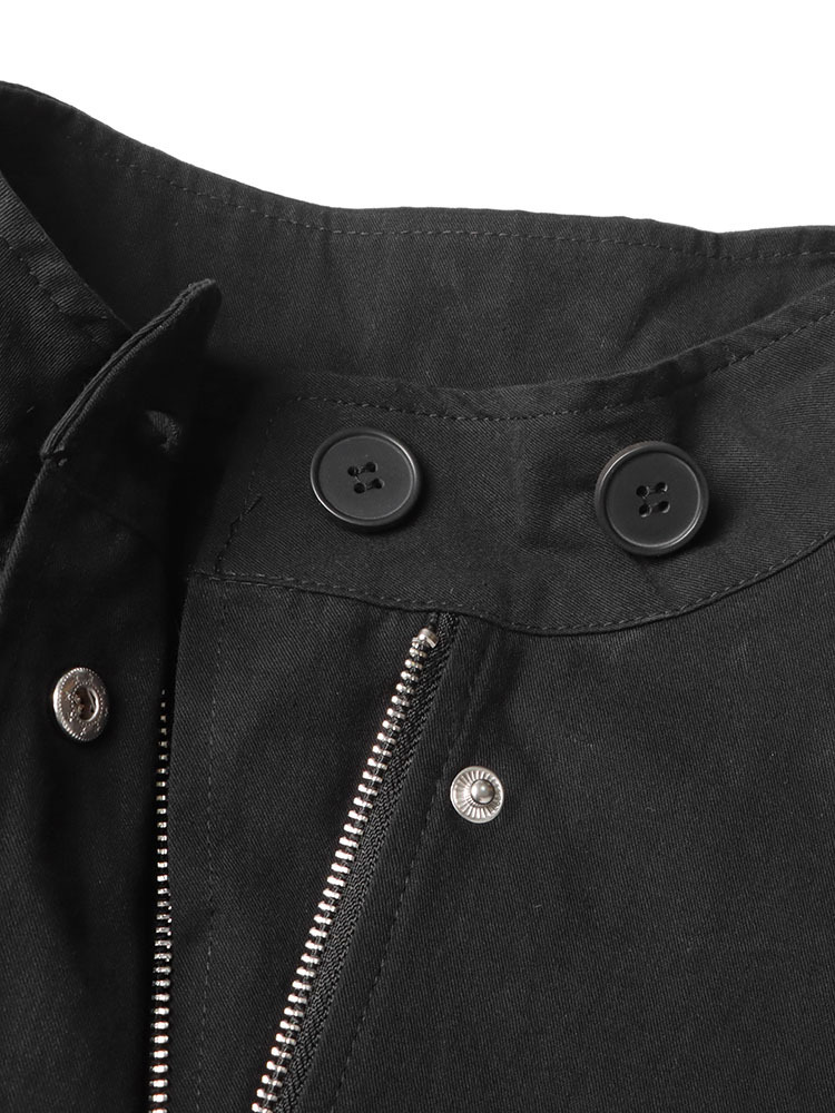 TWOTWINSTYLE Solid Stand Collar Patchwork Lace Up Jacket