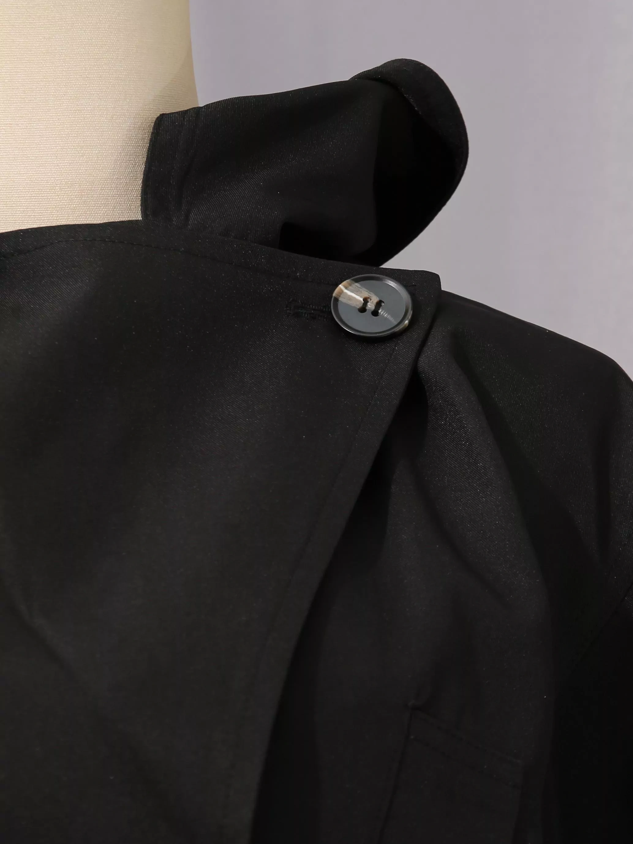 TWOTWINSTYLE Solid Lapel Patchwork Lace Up Jacket