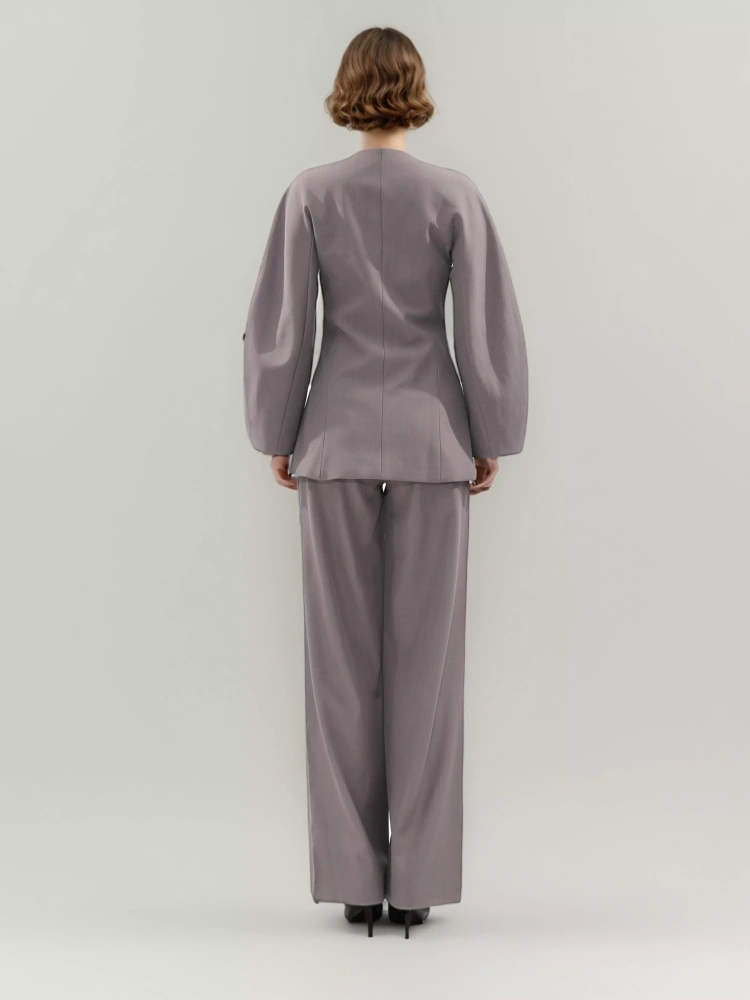 TWOTWINSTYLE Casual Round Neck MInimalist Two Piece Set