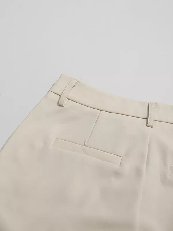 TWOTWINSTYLE Patchwork Buttons Solid Chic Two Piece Set