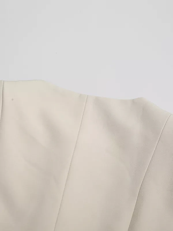 TWOTWINSTYLE Patchwork Buttons Solid Chic Two Piece Set