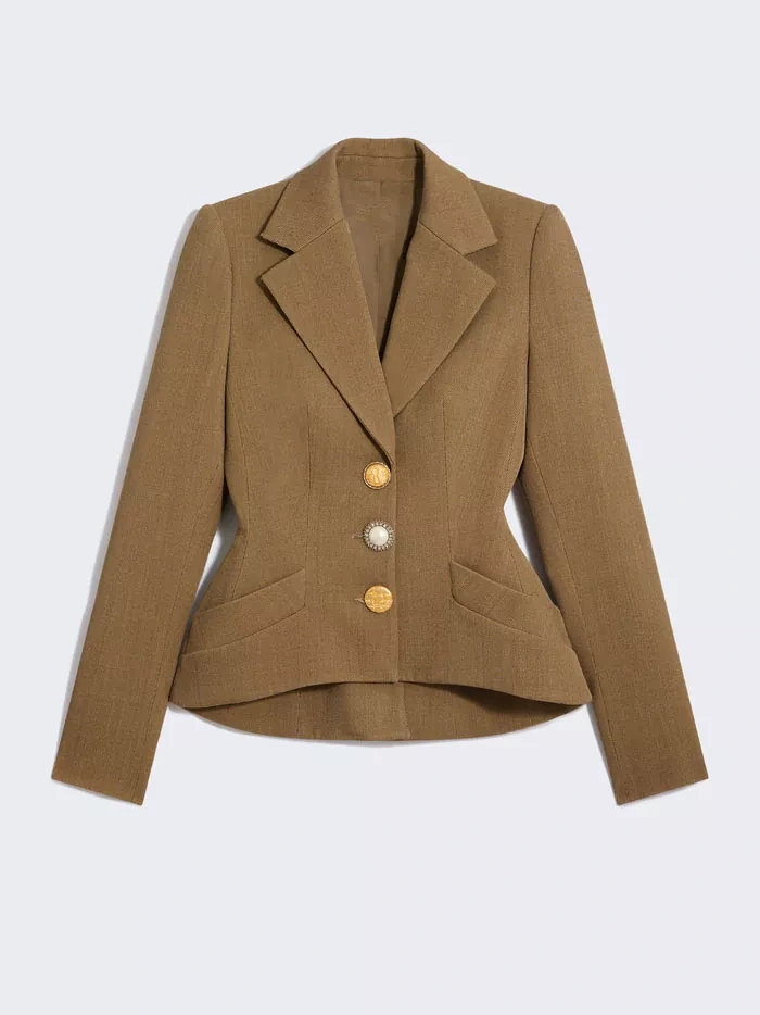 TWOTWINSTYLE V-neck Lapel Slimming Solid Jacket