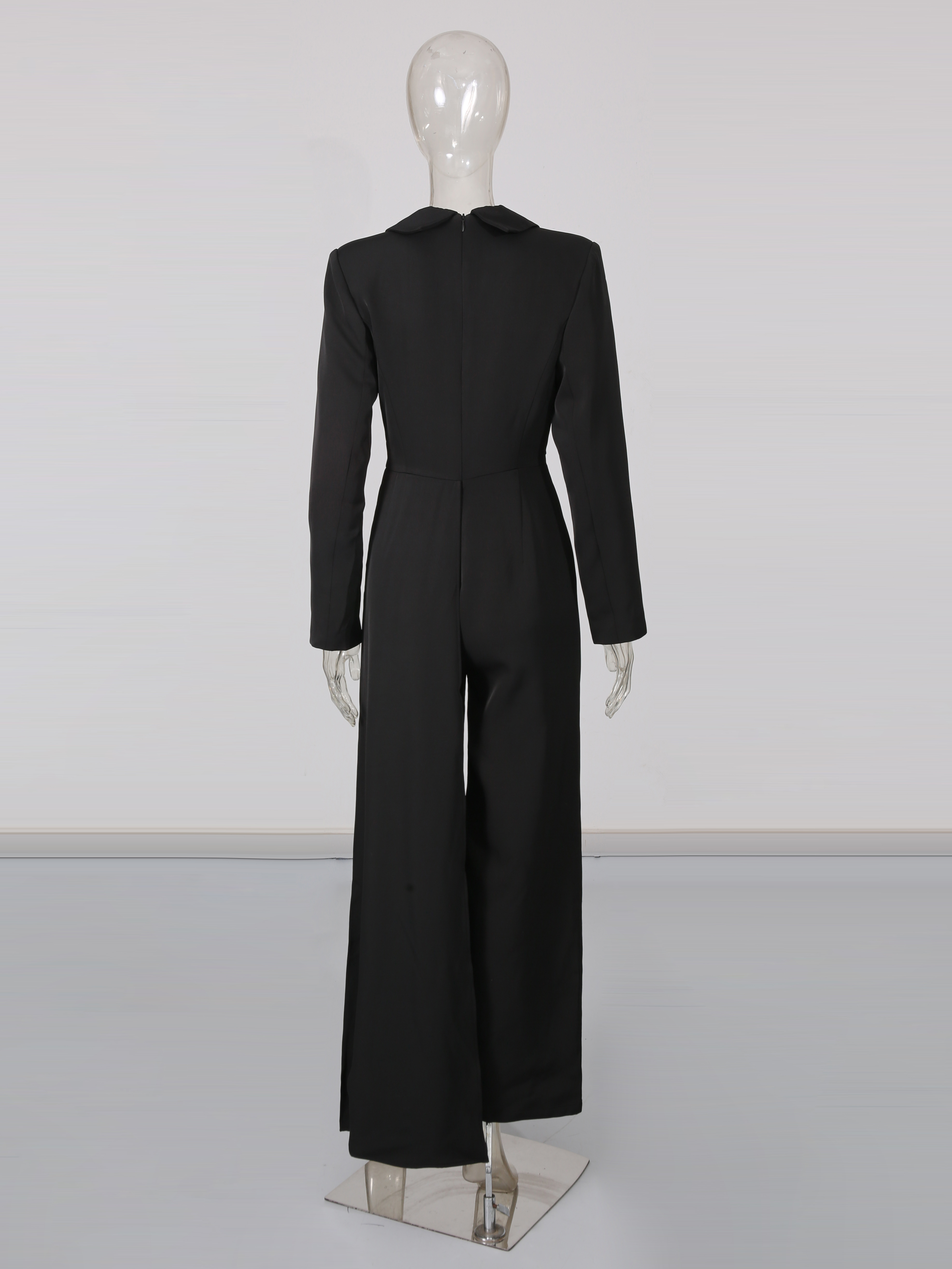 TWOTWINSTYLE  Long Sleeve Diamond Designer Temperament Jumpsuit