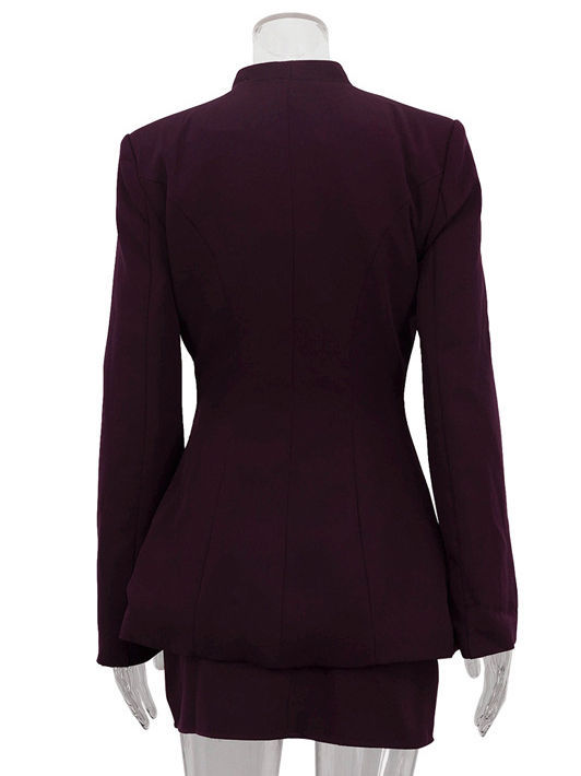 TWOTWINSTYLE Temperament Long Sleeves Tunic Two Piece Set