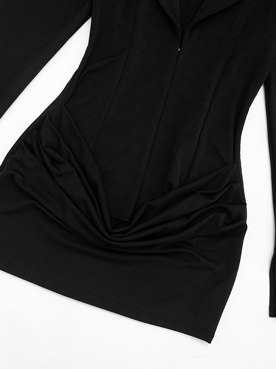 TWOTWINSTYL V-neck Bodycone Fashion Mini Dress