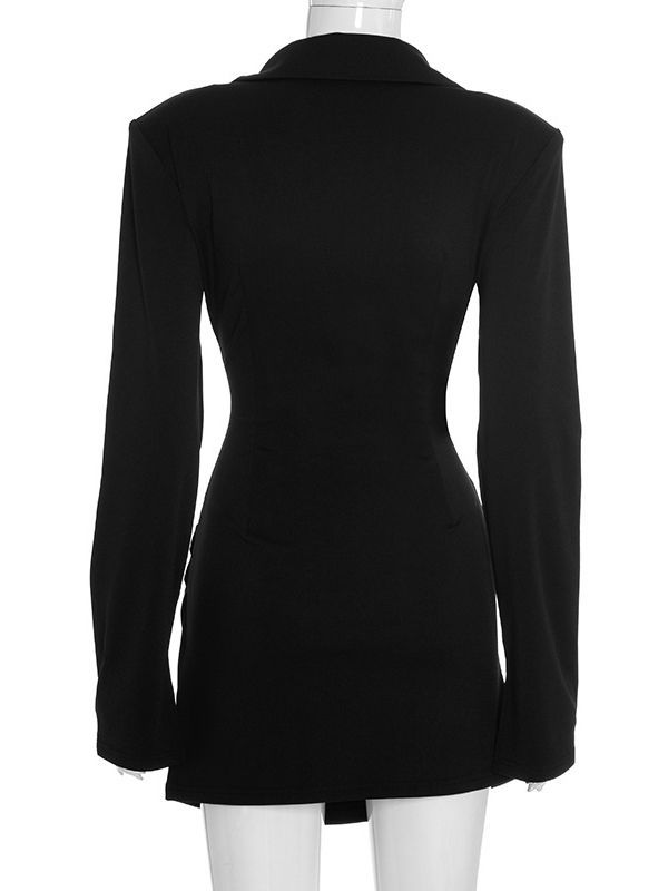 TWOTWINSTYL V-neck Bodycone Fashion Mini Dress