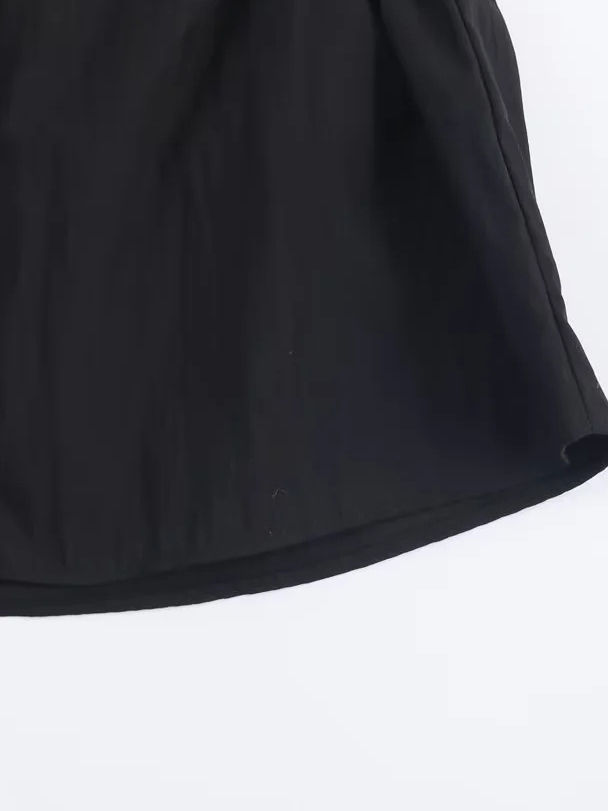 TWOTWINSTYLE Solid Stand Collar patchwork Belt Shirt