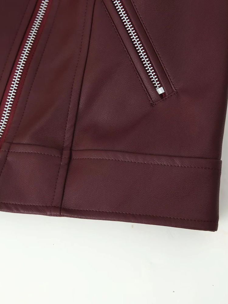 TWOTWINSTYLE Lapel Splice Necklace Coat