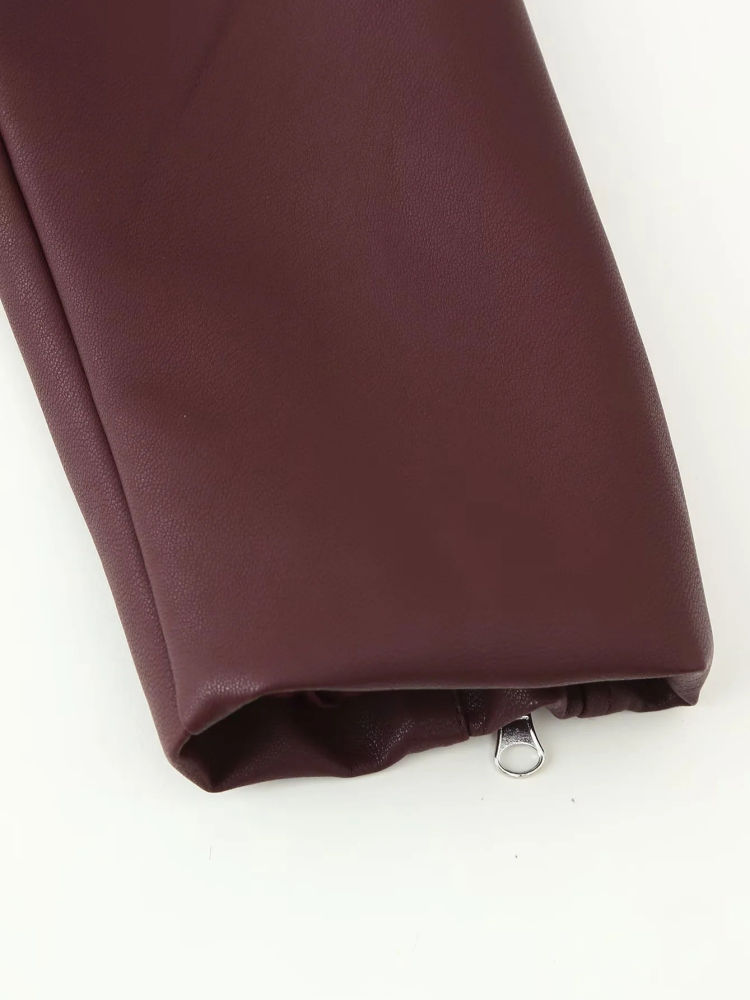 TWOTWINSTYLE Lapel Splice Necklace Coat