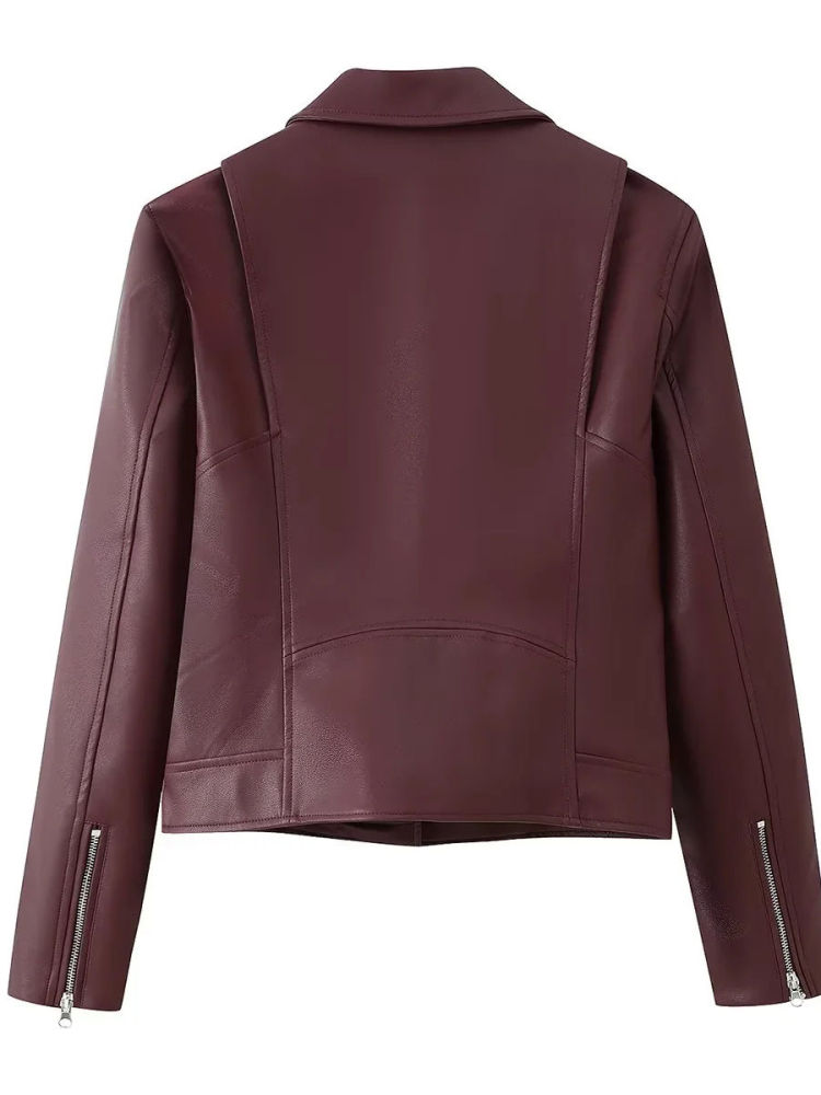 TWOTWINSTYLE Lapel Splice Necklace Coat