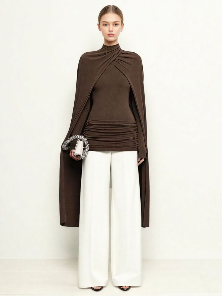 TWOTWINSTYLE Designer Ruched Bodycone Tops