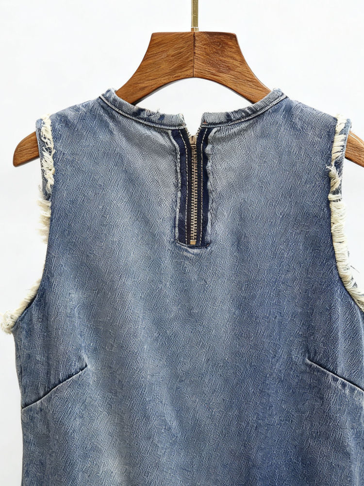 TWOTWINSTYLE Irregular Spliced Casual Mini Dress