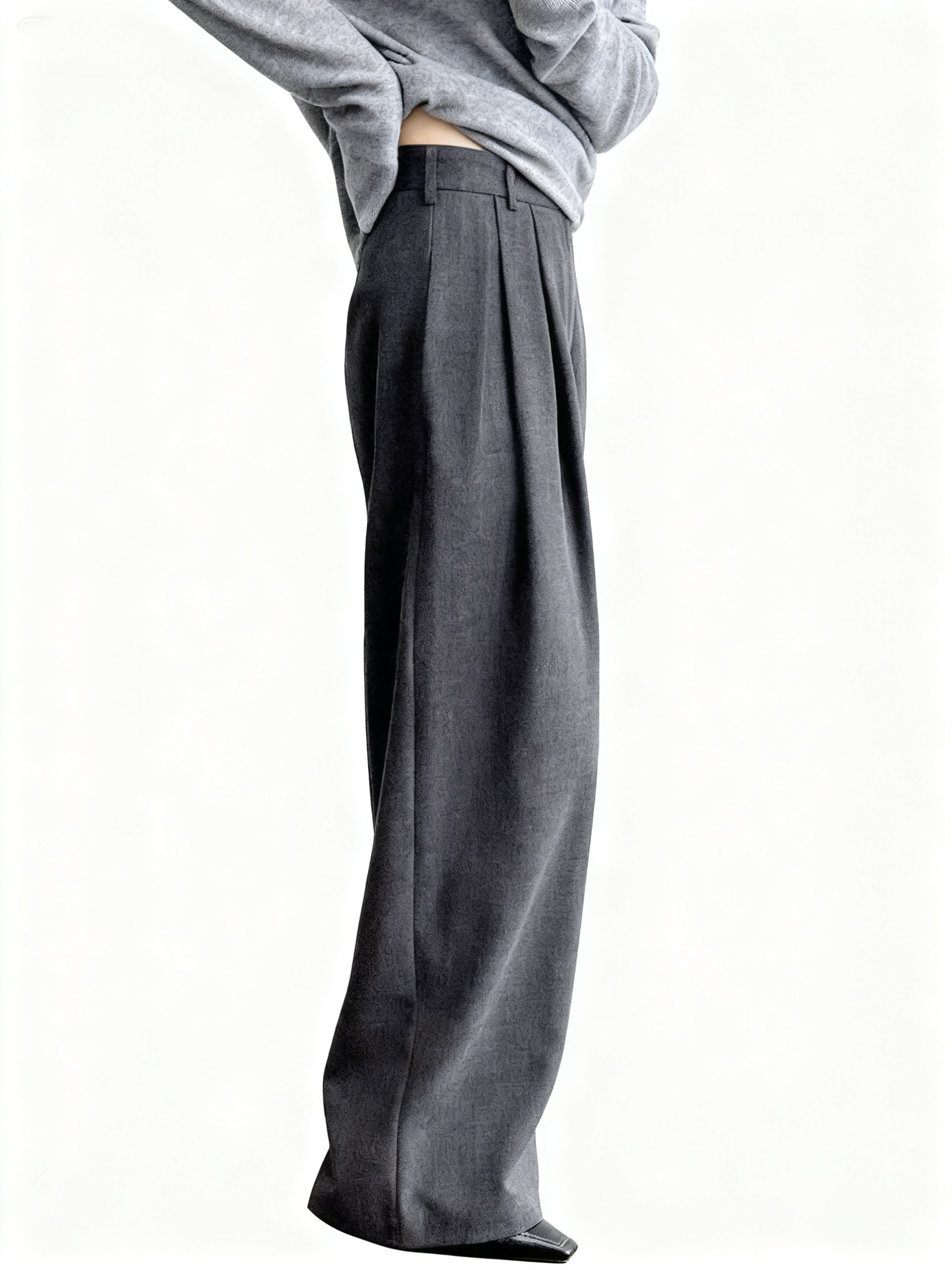 TWOTWINSTYLE High Waist Loose Casual Pants