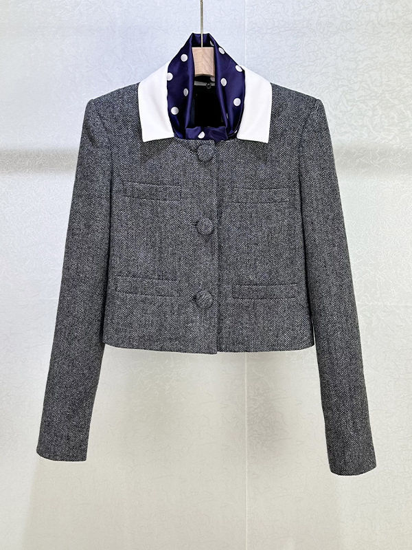 TWOTWINSTYLE Minimalist Lapel Spliced Belt Two Piece Set