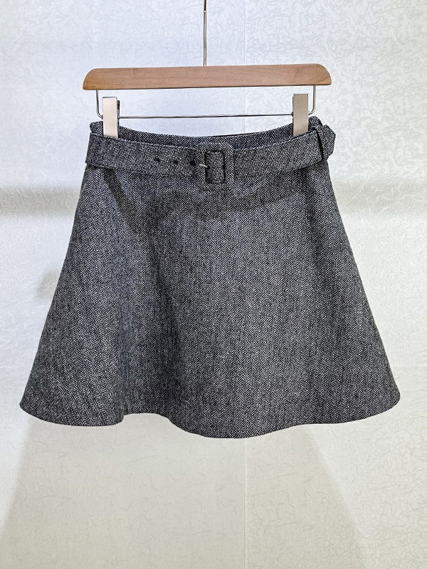TWOTWINSTYLE Minimalist Lapel Spliced Belt Two Piece Set