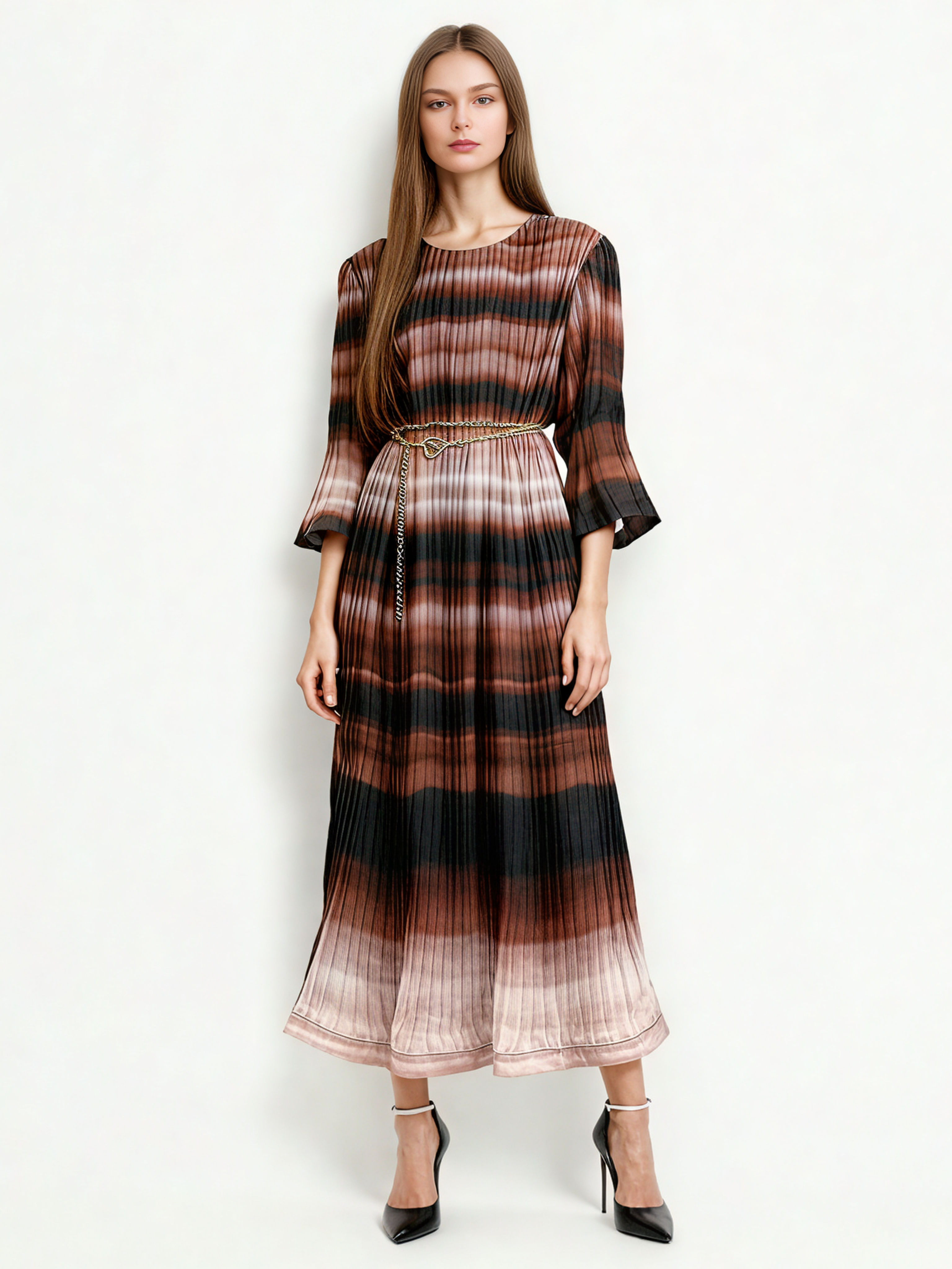 TWOTWINSTYLE Temperament Hit Color Dress