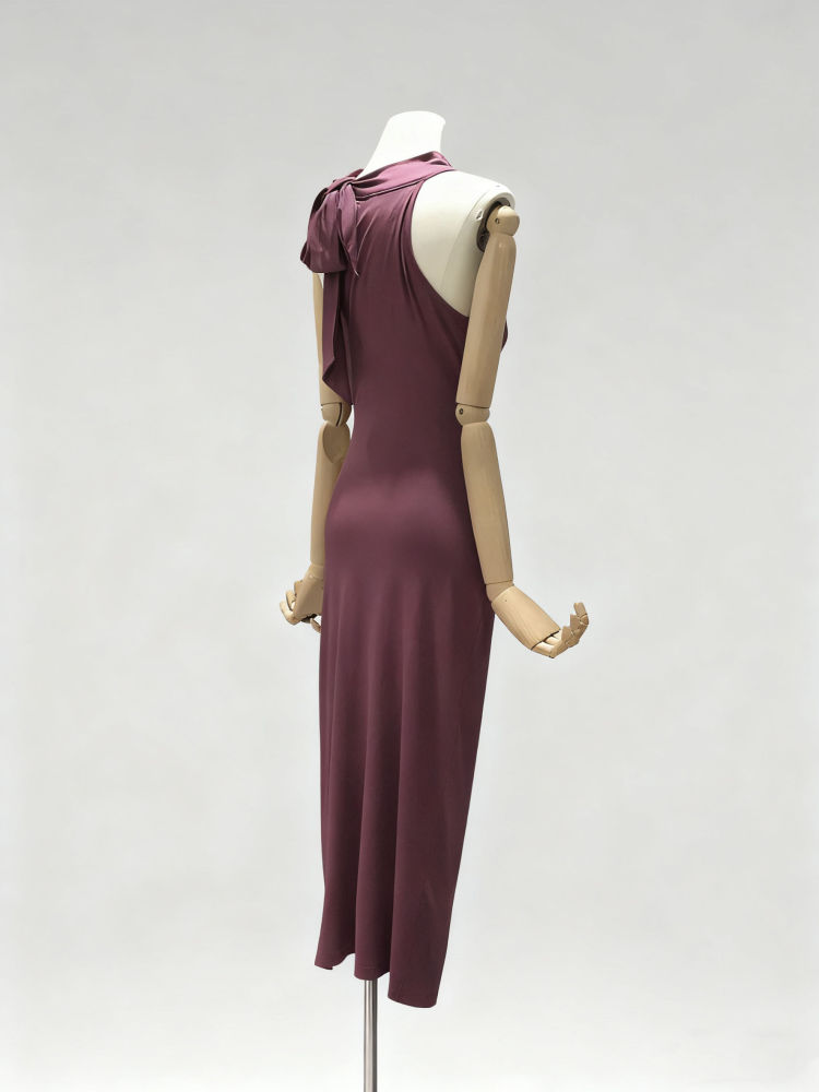 TWOTWINSTYLE High Waist Off Shoulder Elegant Midi Dress