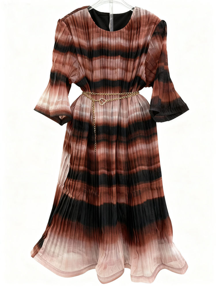 TWOTWINSTYLE Temperament Hit Color Dress