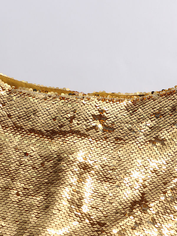 TWOTWINSTYLE Patchwork Sequins Slimming Skirt