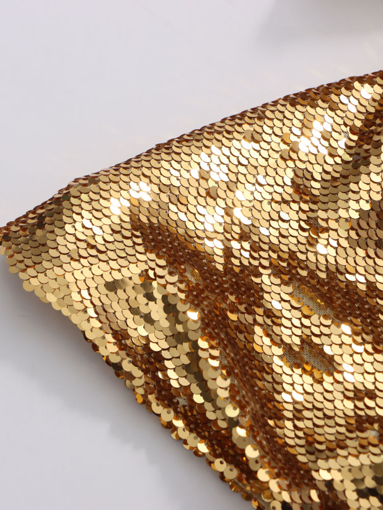 TWOTWINSTYLE Patchwork Sequins Slimming Skirt