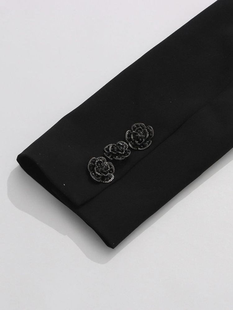 TWOTWINSTYLE Patchwork Sequins Temperament Blazers Coat