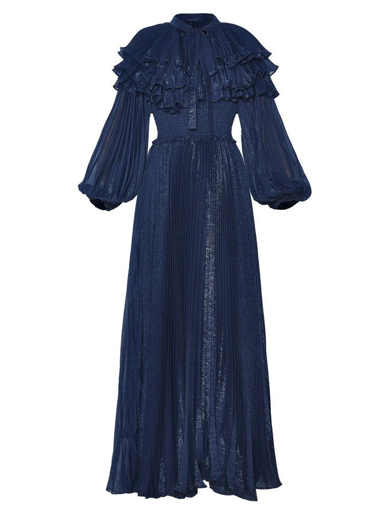 TWOTWINSTYLE High Waist Minimalist Pleated Dress